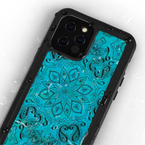 Blue Zen Ginseng iPhone 12 Pro Max Waterproof Case