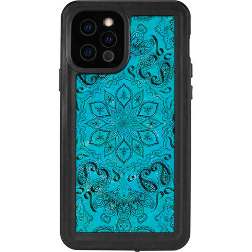 Blue Zen Ginseng iPhone 12 Pro Waterproof Case