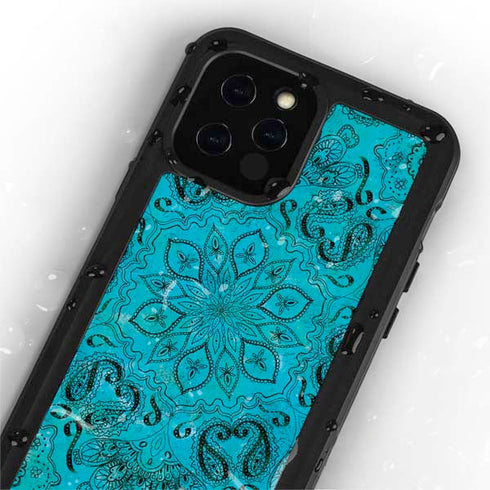 Blue Zen Ginseng iPhone 12 Pro Waterproof Case