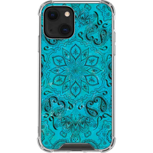 Blue Zen Ginseng iPhone 13 Mini Clear Case