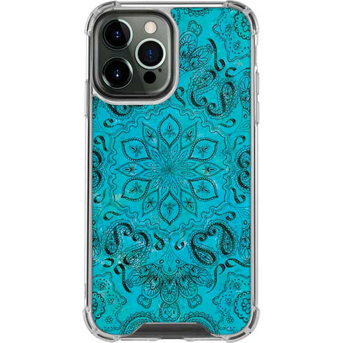 Blue Zen Ginseng iPhone 13 Pro Max Clear Case
