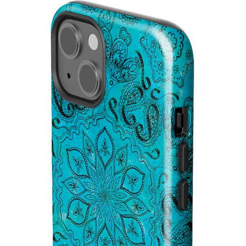 Blue Zen Ginseng iPhone 15 Plus Impact Case