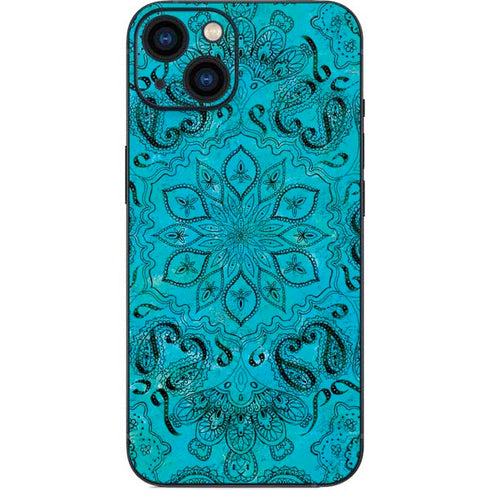 Blue Zen Ginseng iPhone 15 Plus Skin