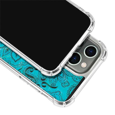 Blue Zen Ginseng iPhone 15 Pro Clear Case