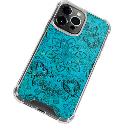 Blue Zen Ginseng iPhone 15 Pro Clear Case