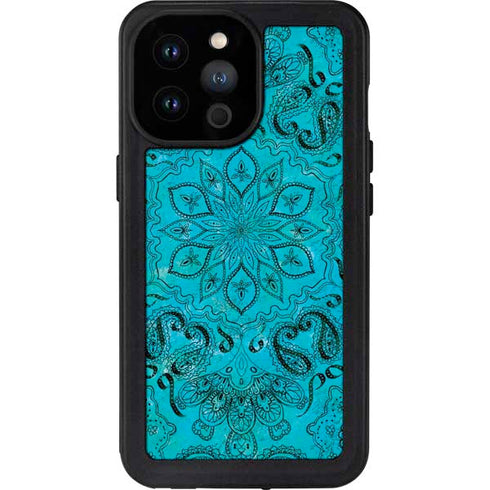 Blue Zen Ginseng iPhone 14 Pro Max Waterproof Case