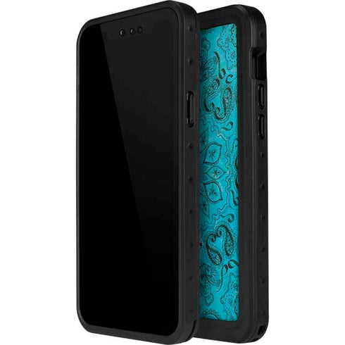 Blue Zen Ginseng iPhone 14 Pro Waterproof Case