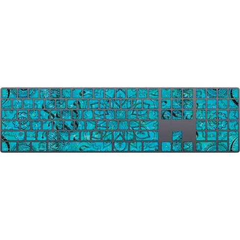 Blue Zen Ginseng Magic Keyboard with Numeric Keypad Skin