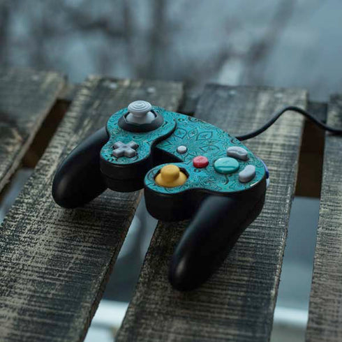 Blue Zen Ginseng Nintendo GameCube Controller Skin