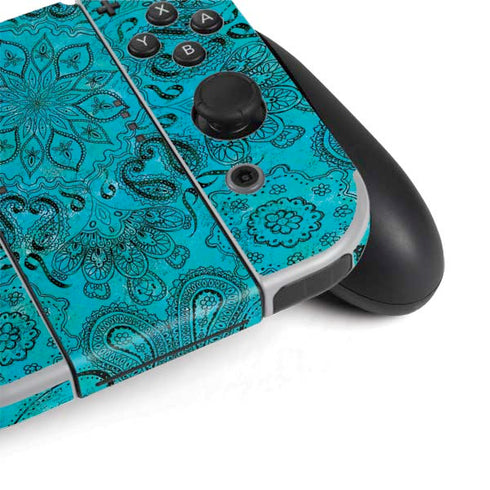 Blue Zen Ginseng Nintendo Switch OLED (2021) Skin