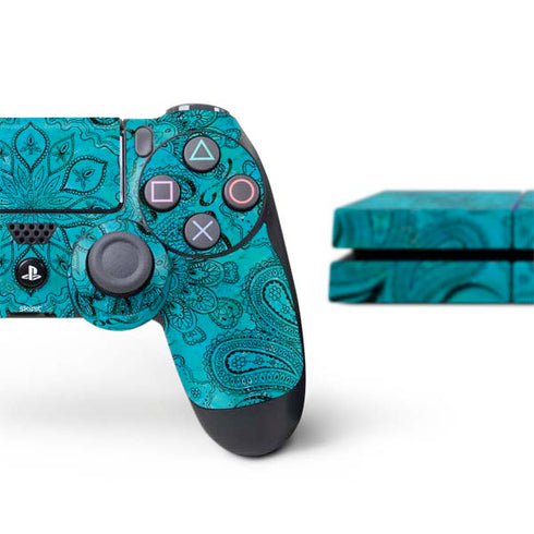 Blue Zen Ginseng PS4 Console and Controller Bundle Skin