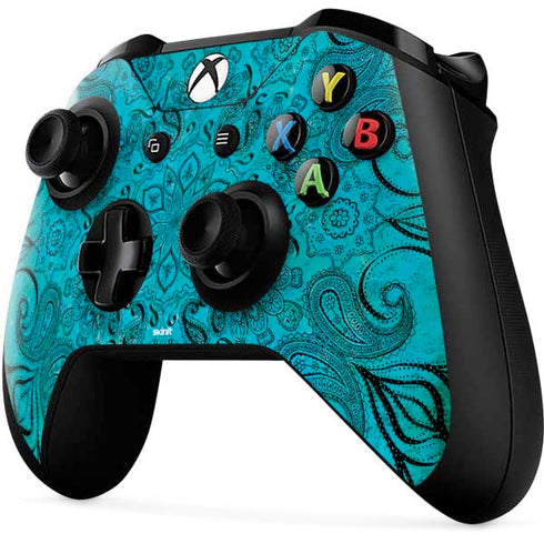 Blue Zen Ginseng Xbox One X Controller Skin