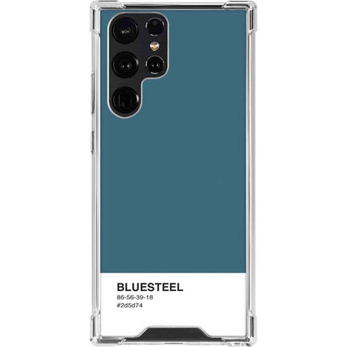 Bluesteel Color Palette Galaxy S24 Ultra Clear Case