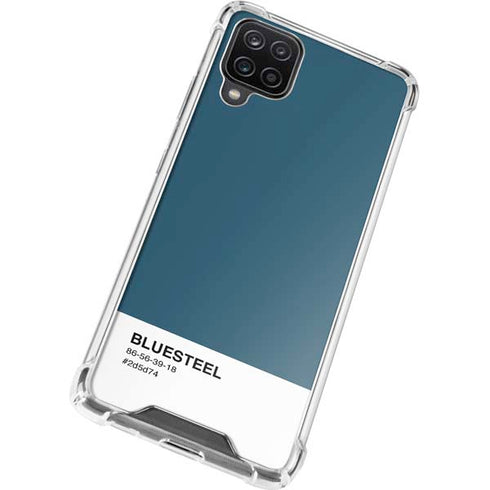Bluesteel Color Palette Galaxy A12 Clear Case