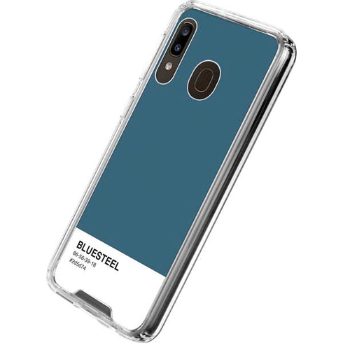 Bluesteel Color Palette Galaxy A30 Clear Case