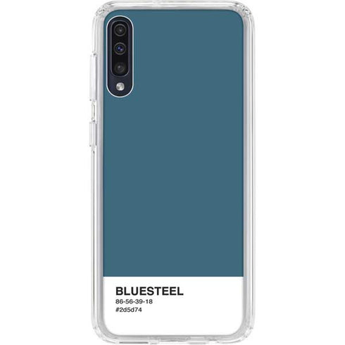 Bluesteel Color Palette Galaxy A50 Clear Case