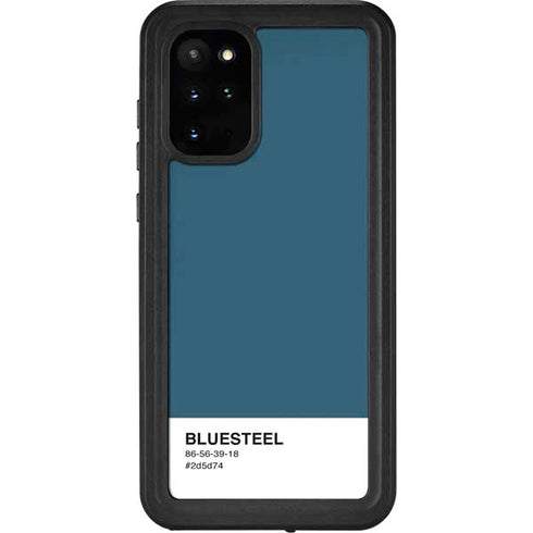 Bluesteel Color Palette Galaxy S20 Plus Waterproof Case