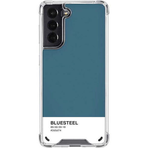 Bluesteel Color Palette Galaxy S21 5G Clear Case