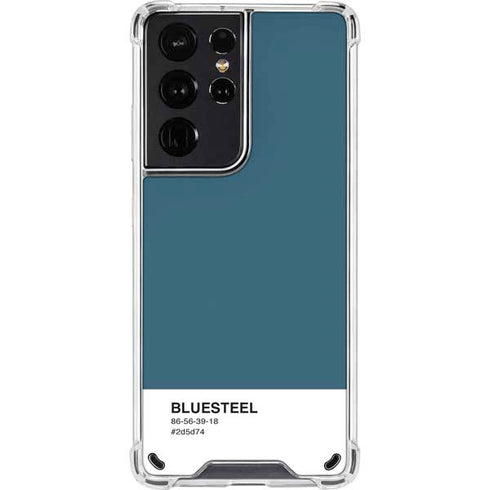Bluesteel Color Palette Galaxy S21 Ultra 5G Clear Case