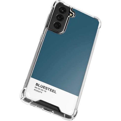 Bluesteel Color Palette Galaxy S22 Plus Clear Case