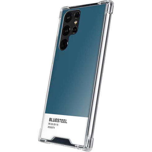 Bluesteel Color Palette Galaxy S22 Ultra Clear Case