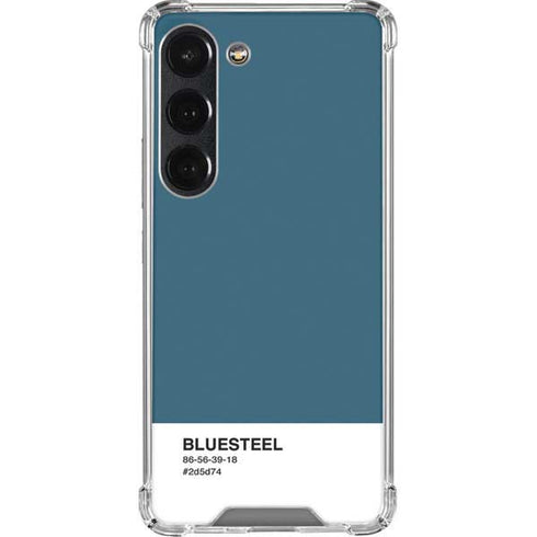 Bluesteel Color Palette Galaxy S23 Clear Case