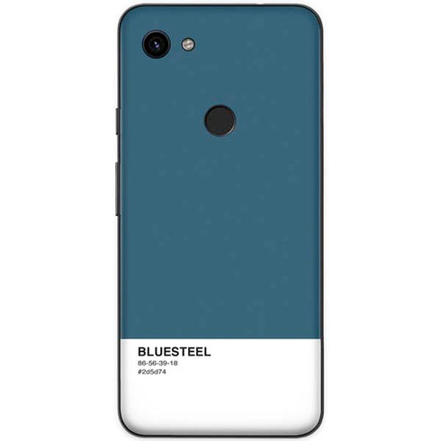 Bluesteel Color Palette Google Pixel 3a XL Skin
