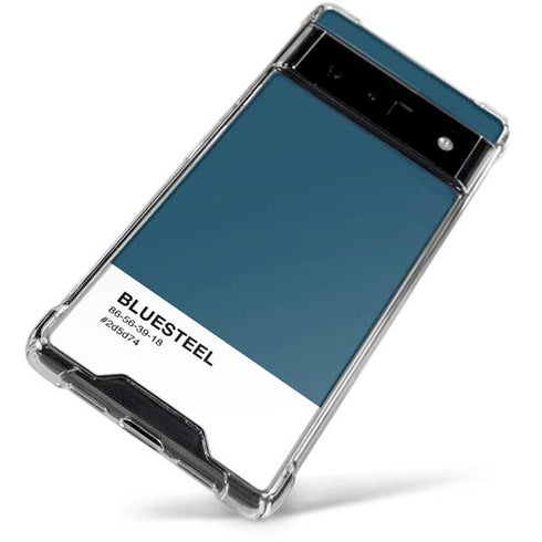 Bluesteel Color Palette Google Pixel 6 Clear Case