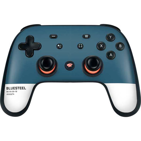 Bluesteel Color Palette Google Stadia Controller Skin