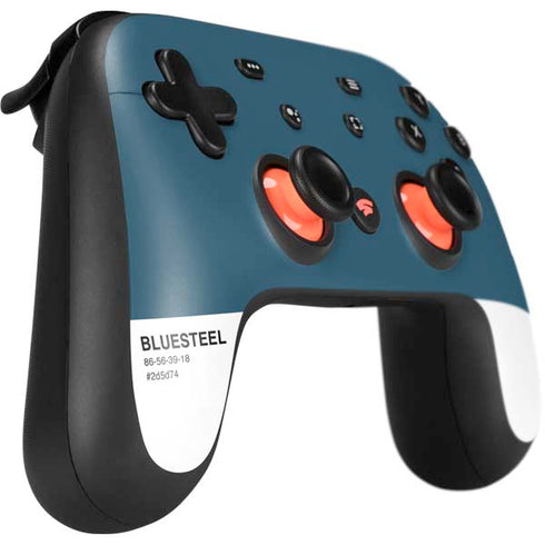 Bluesteel Color Palette Google Stadia Controller Skin