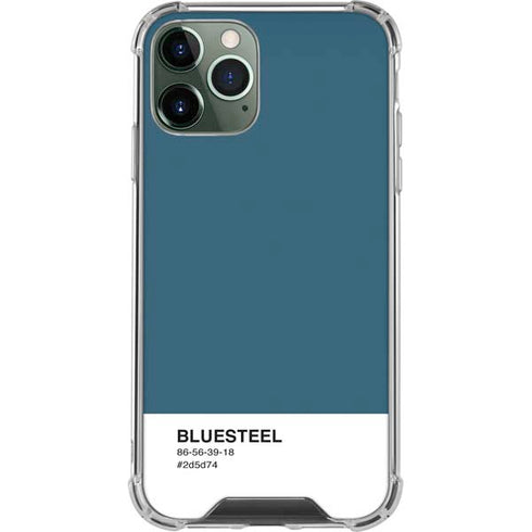 Bluesteel Color Palette iPhone 11 Pro Max Clear Case
