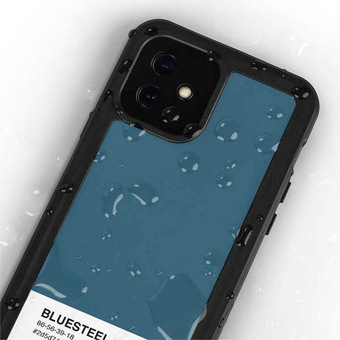 Bluesteel Color Palette iPhone 12 Mini Waterproof Case