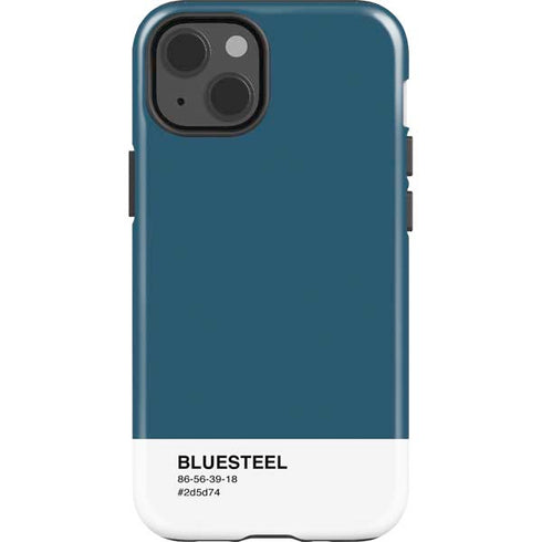 Bluesteel Color Palette iPhone 15 Impact Case