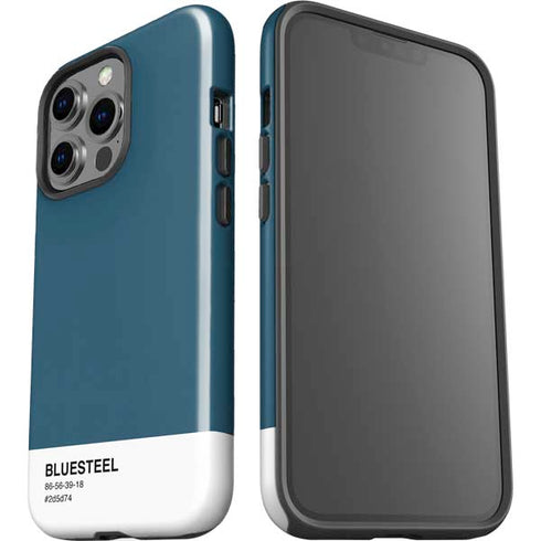Bluesteel Color Palette iPhone 15 Pro Impact Case