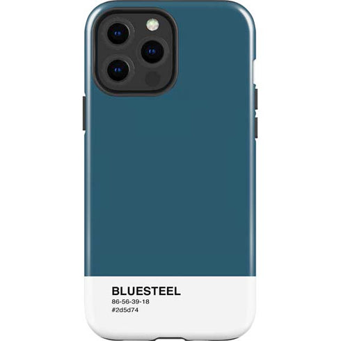 Bluesteel Color Palette iPhone 15 Pro Max Impact Case
