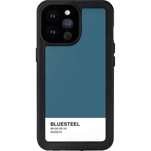 Bluesteel Color Palette iPhone 14 Pro Max Waterproof Case