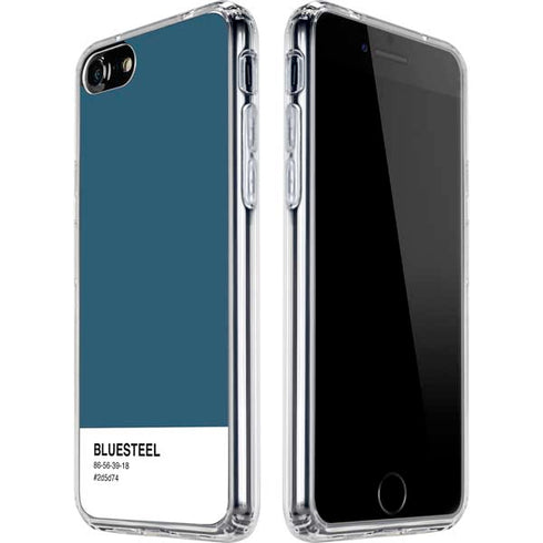 Bluesteel Color Palette iPhone SE (2nd & 3rd Gen) Clear Case
