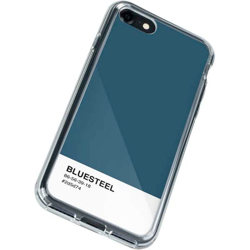 Bluesteel Color Palette iPhone SE (2nd & 3rd Gen) Clear Case