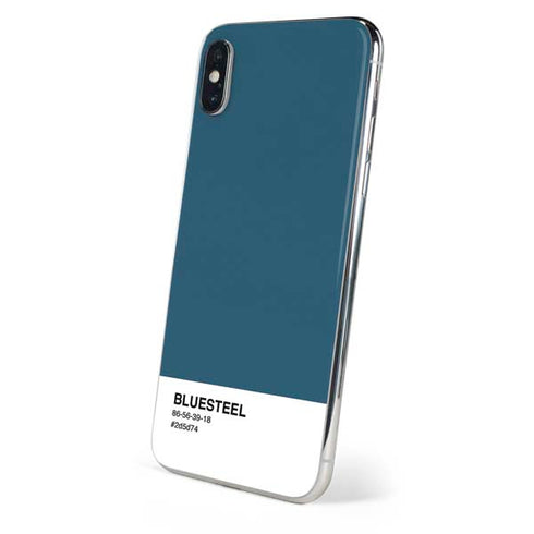 Bluesteel Color Palette iPhone XS Skin