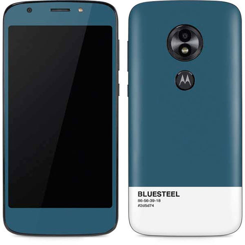 Bluesteel Color Palette Moto E5 Play Skin
