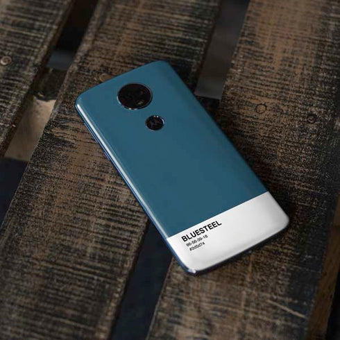 Bluesteel Color Palette Moto E5 Plus Skin