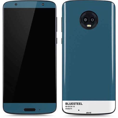 Bluesteel Color Palette Moto G6 Skin