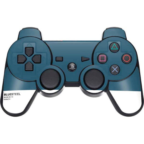 Bluesteel Color Palette PS3 Dual Shock wireless controller Skin
