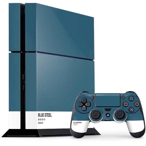 Bluesteel Color Palette PS4 Console and Controller Bundle Skin
