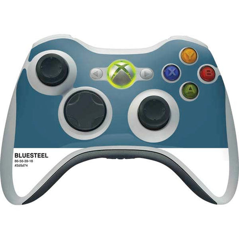 Bluesteel Color Palette Xbox 360 Wireless Controller Skin