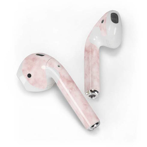 Blush Marble Apple AirPods Skin