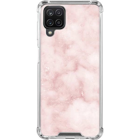 Blush Marble Galaxy A12 Clear Case