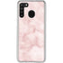 Blush Marble Galaxy A21 Clear Case