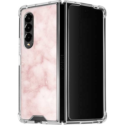 Blush Marble Galaxy Z Fold4 5G Clear Case