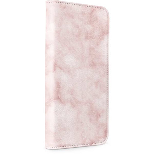 Blush Marble iPhone 15 Plus Folio Case